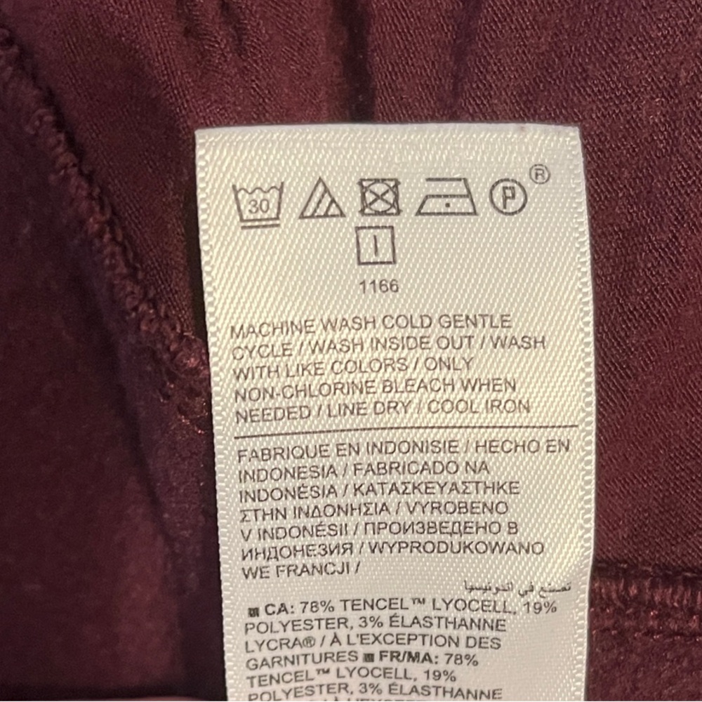 Athleta by Gap Deep Purple Maroon High Waist Jogger Pants | Size 1X - Picture 12 of 15